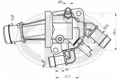 WILMINK GROUP wg1492711 -  Термостат, охлаждающая жидкость